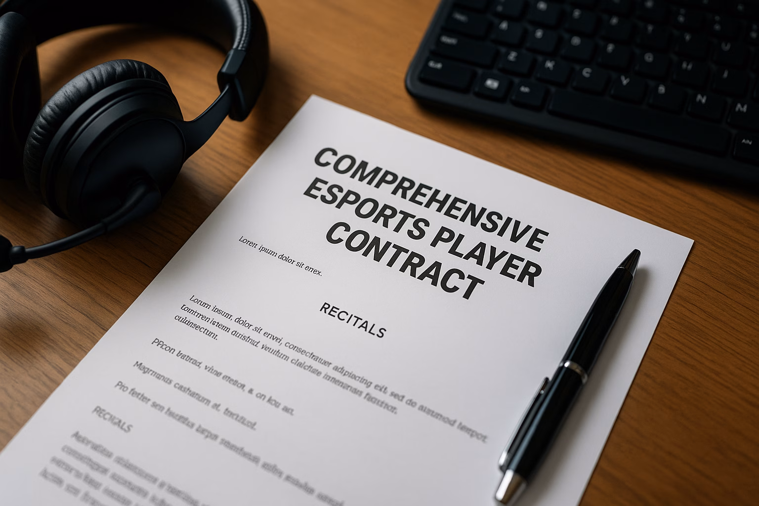 Professional Esports Player Contract