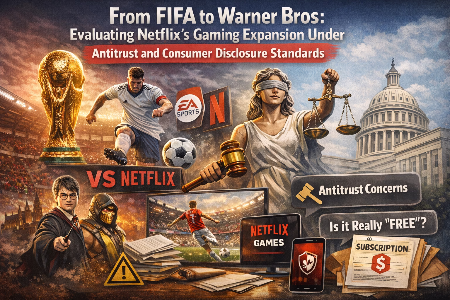 From FIFA to Warner Bros: Evaluating Netflix’s Gaming Expansion Under Antitrust and Consumer Disclosure Standards