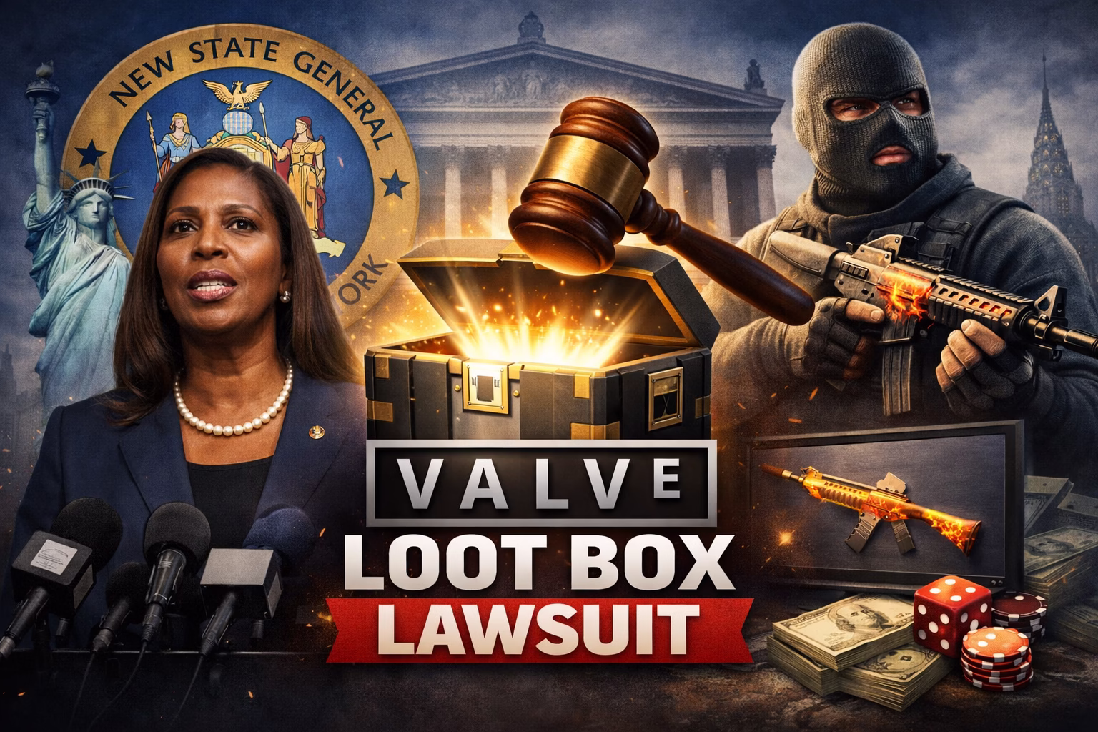 New York vs. Valve: The Loot Box Lawsuit That Could End the Skin Market