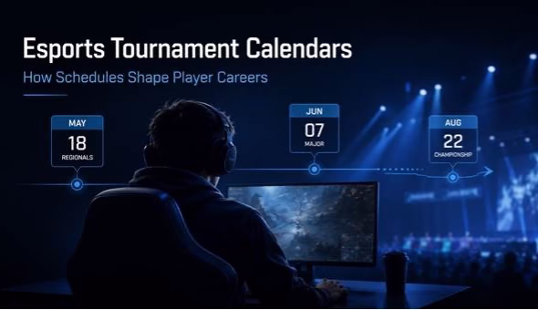 Esports player reviewing tournament schedule